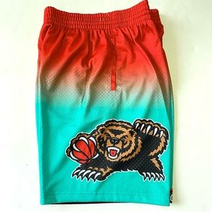 Mitchell & Ness NBA Fadeaway Swingman Shorts Grizzlies Sizes Medium, Large & 2XL